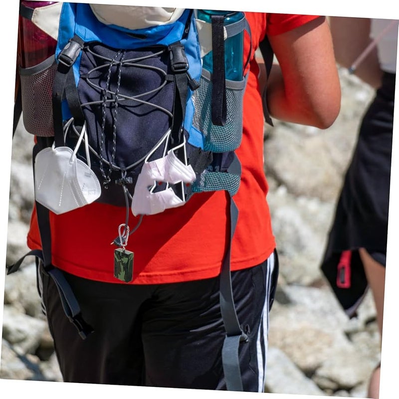 Portable Mini Ashtray Keychain Metal Windproof Pocket Size Outdoor Travel Cigarette Case - Image 4